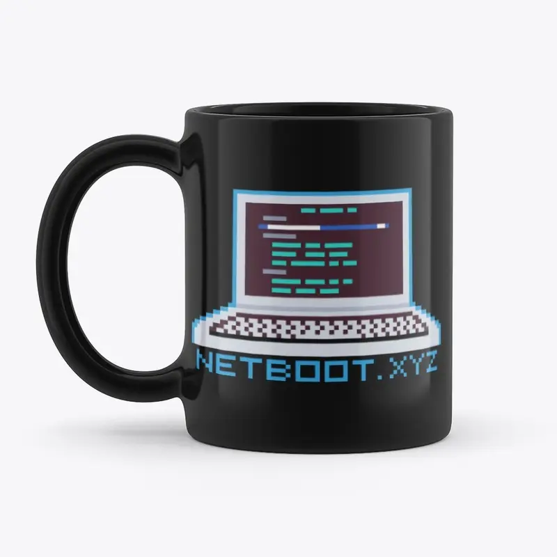 netboot.xyz black mug